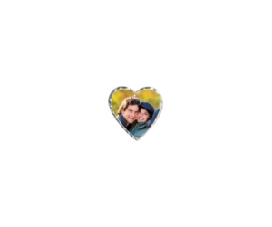 Cuore 3×2 cm con catenina